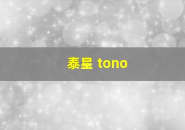 泰星 tono